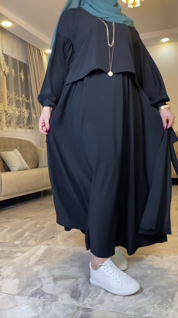 Ensemble Femme 2 Pièces Élégant – Robe Longue et Haut Moderne