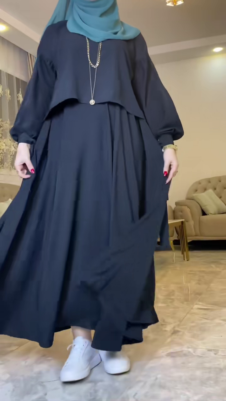 Ensemble Femme 2 Pièces Élégant – Robe Longue et Haut Moderne